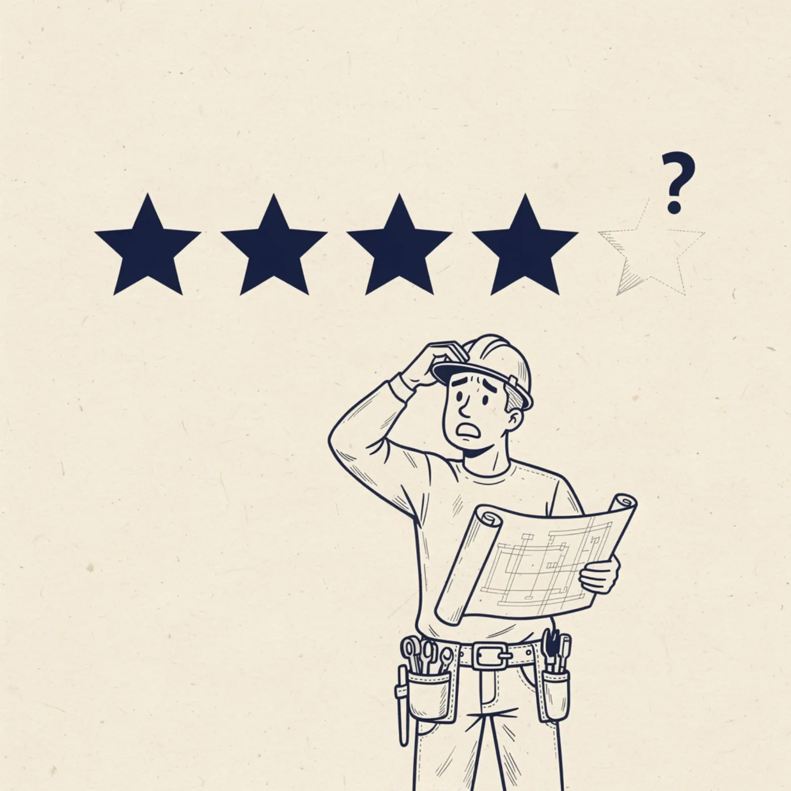 Star rating display showing missing reviews on Google